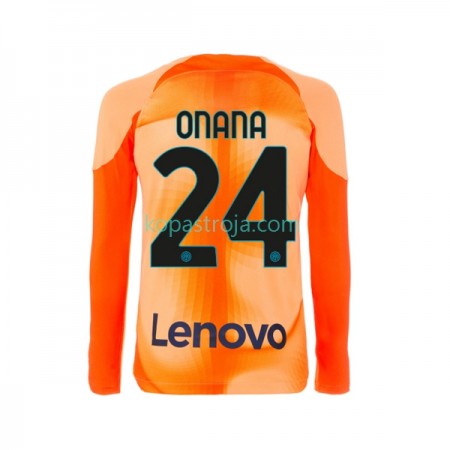 Billiga Fotbollströjor Inter Milan Andre Onana 24 Målvakt Fjärde tröja 2022/23 Långärmad